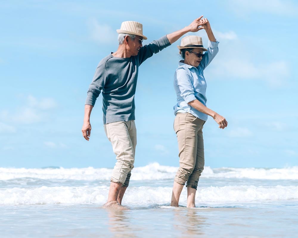 Couple on beach